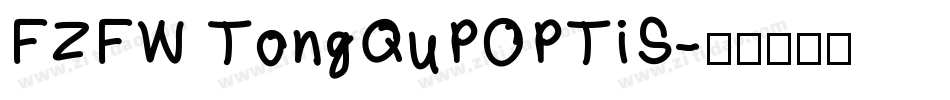 FZFW TongQuPOPTiS字体转换